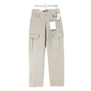 DL1961 Pants Mens 28x30 Noah Tan Twill Stretch Tapered Straight Cargo *NWT*